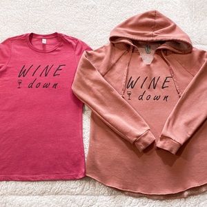 Women’s Wine Hoodie Size Small Medium and Large